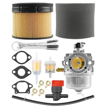 Imagem de Kit de carburador adequado para Kawasaki FJ180V motor de 4 tempos Toro 22188TE 22298 22189, clipes de filtro de ar, juntas de ferramenta de limpeza de tubos substituem 15004-7010 15003-7132 15004-0962