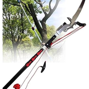 Imagem de Podas Telescópicas De árvores, Serras Telescópicas Profissionais, Serras De Poda Extensíveis Em Altura, Serra De Jardinagem De Galhos Cortador De Tesouras, Ferramentas De Corte Pa, 24FT