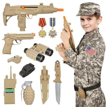 Imagem de Fantasia GIFTINBOX Kids Army Soldier Dress Up Boys de 3 a 13 anos