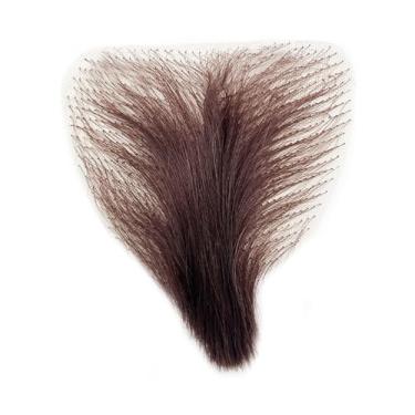 Imagem de Cabelo falso privado pelo corporal falso invisível realista biquíni cabelo corporal cabelo falso no peito (marrom preto)