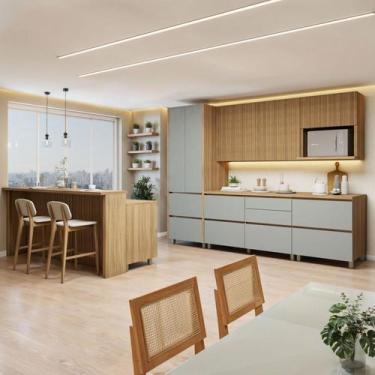 Imagem de Cozinha Completa Modulada 8 Peças 11 Portas 10 Gavetas Norten - Nesher