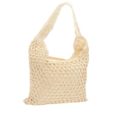 Imagem de Bolsa Feminina de Ombro Praia Verão  Leve e Estilo Natural - BAUARTE, 