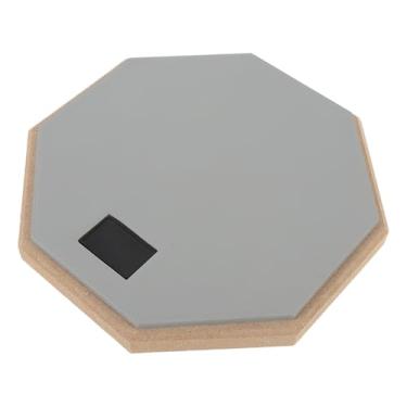 Imagem de SPYMINNPOO Pratique Drum Pad 12 Polegadas de Dupla Face, Anti-esquecentam e à Prova de Choque, Bloco Silencioso Com Rebote de Palito Autêntico, Experiência de Bateria Real, para Iniciantes (Cinza)