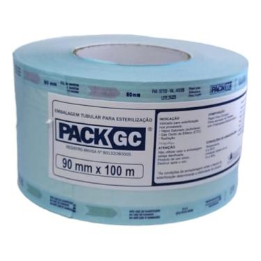 Imagem de Bobina para Esterilização em Autoclave 90mm x 100mt, Ideal para Instrumentos