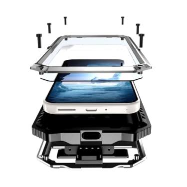 Imagem de Lunivop Capa para Google Pixel 10 Pro/Pixel 10, capa de metal resistente, para proteção de tela integrada, proteção de corpo inteiro, à prova de poeira, militar - grau robusto (16,5 polegadas) prata)