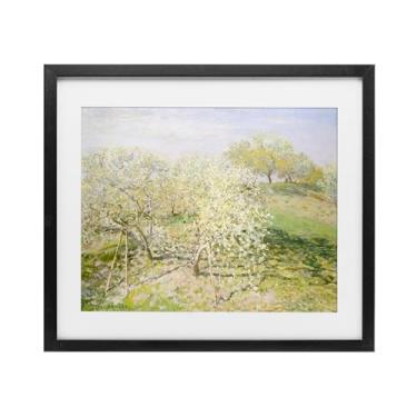 Imagem de Stupell Industries Impressão emoldurada preta vintage pomar de maçã sob vidro, design por Leah Straatsma, 13 x 16