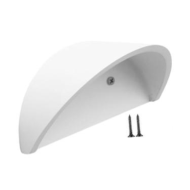 Imagem de Generic Suporte para chapéu de cowboy, suporte minimalista para chapéu, montado na parede com parafusos, organizador de boné de beisebol para sala de estar e, Branco