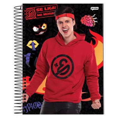 Imagem de Caderno Enaldinho Espiral Capa Dura 1 Matéria 80F Escolar