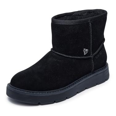 Imagem de Skechers Bota de neve feminina Keepsakes Cozy Shorty Hands Free Slip-ins, Preto/preto, 34