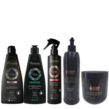 Imagem de Kit Shampoo, Condicionador, Spray Day After Arvensis + Seiva e Máscara Mutilfuncinal Raise - ARVENSIS E RAISE