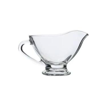 Imagem de Molheira de Vidro 200ml Elegante e Resistente para Molhos Caldas e Tem