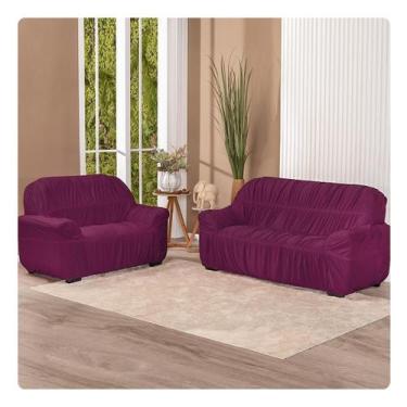 Imagem de Capa para Sofá King Elasticada Lisa 2 E 3 Lugares - Lenharo Enxovais, 