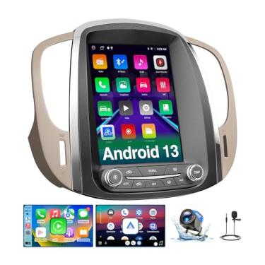 Imagem de Rádio estéreo para carro Android 13 compatível com Buick Lacrosse 2009 2010 2011 2012 tela sensível ao toque de 9,7 polegadas com CarPlay e câmera de backup Bluetooth de navegação GPS automática