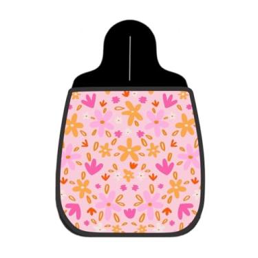 Imagem de Lixeira De Carro Organizador Lixinhocar Estampa Floral Miúda Tons Rosas 1