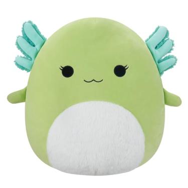 Imagem de Squishmallows Axolote Verde Mipsy Original de 40,6 cm com barriga branca difusa - Pelúcia Jazwares Oficial Ultrassoft Grande
