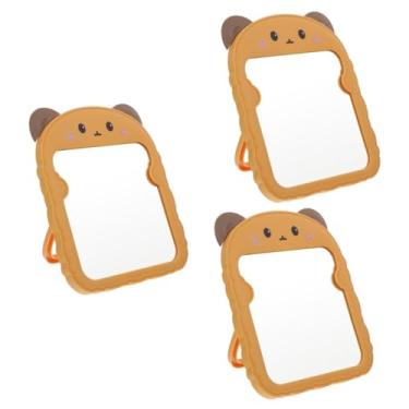 Imagem de Espelho de mesa, 3 peças de espelho de maquiagem para pendurar espelho cosmético portátil espelho de mesa espelho de maquiagem portátil pequeno espelho de pé
