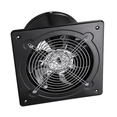 Imagem de HYZHANHONG Exaustor de 50 W/7 polegadas, exaustor de parede, ventilação de exaustão, exaustor de fumaça para cozinha, banheiro, lavanderia, banheiros, garagem (preto)