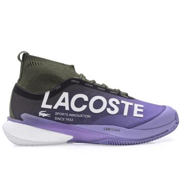 Imagem de Tênis Lacoste AG-Lt25 Lite Sock Performance - All Court - Lilás e Verde-38