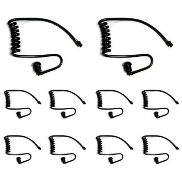 Imagem de Pacote com 10 fones de ouvido Walkie Talkie com tubo de bobina acústic