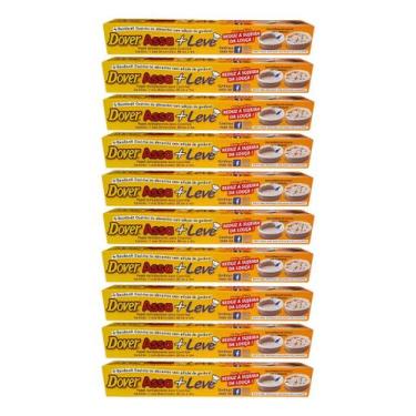 Imagem de Papel Dover Assaleve Antiaderente 30cm X 3m Kit 10 Un Cozinha Alimento