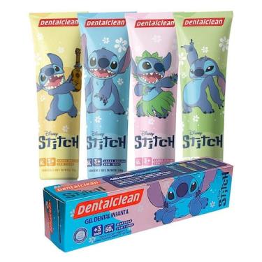 Imagem de Pasta de Dente Gel Dental com Flúor Infantil Stitch Morango 50g Dental