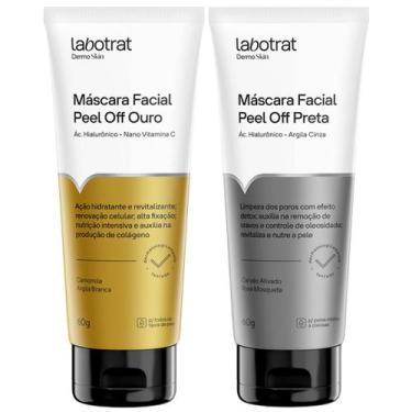 Imagem de Kit Mascara Facial Removedora De Cravos Labotrat Peel Off Preta + Ouro