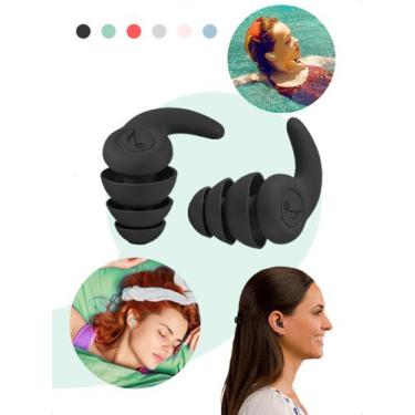 Imagem de Kit Tampão Ouvido 2 Pares Protetor Auricular Dormir Natação - Klizz, P