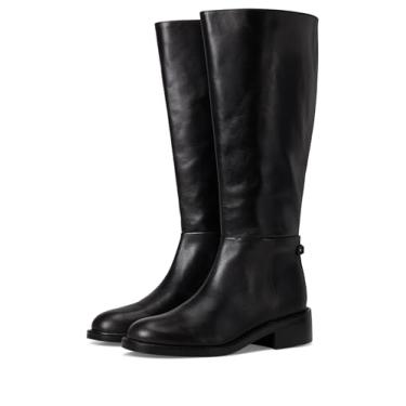 Imagem de Sam Edelman Bota feminina Milla Equestrian, Panturrilha larga de couro preto, 42