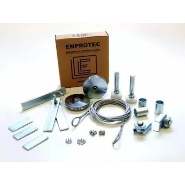 Imagem de Kit Cabo De Aço E Roldanas P/Portao Basculante N°2