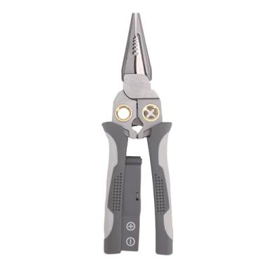 Imagem de Luocute Descascador de Crimpagem de Fio 8 Em 1, Ferramenta Multifuncional para Eletricista Com Testador de Tensão e Cortador de Cabo, para Corte de Fio, Decapagem, Crimpagem 10-18