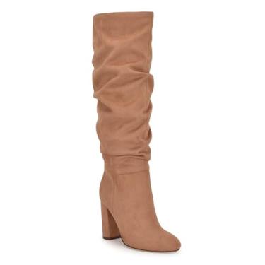 Imagem de Nine West Bota de cano alto feminina Magnett, Conhaque 101, 6.5