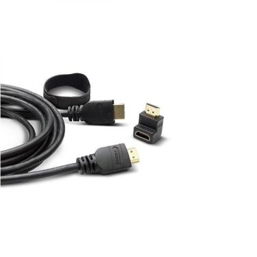 Imagem de Cabo Hdmi Elg Hs18l 2.0 High Speed 1.6 Metros Adaptador 90°