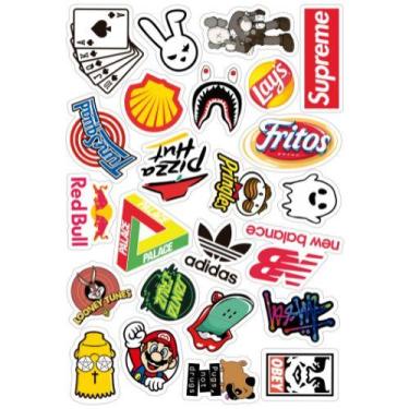 Imagem de 23 Pcs Dos Desenhos Animados Moda À Prova D 'Água Adesivo - A- 03 - Sk