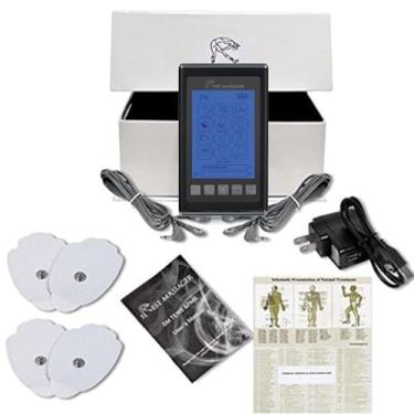 Imagem de Irest Classic Mini Massageador TENS Unidade [Garantia vitalícia] 6 modos de massagem pescoço traseira ombro tratamento de dor de nervo transtorno, fascite plantar, cotovelo de tênis, neuropatia
