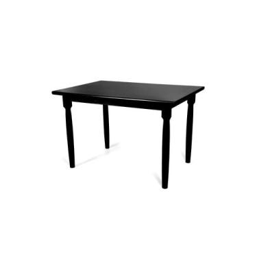 Imagem de Mesa de Jantar Espanha com Tampo 25mm MDF/ Madeira - Laca Preto - Deis