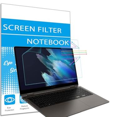 Imagem de i-Tensodo Protetor de tela antiluz azul para laptop Samsung Galaxy Book5 360 de 15,6 polegadas / Book4/Book 4 Edge/Book 4 Pro/Book3/Book2 Pro 360 2 em 1, bloqueio de luz azul e filtro de tela