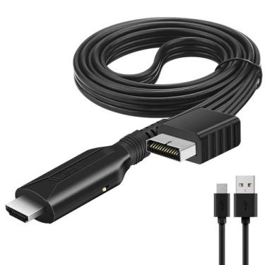 Imagem de Adaptador de cabo HDMI para console Playstation 2 e Playstation 1 - HD