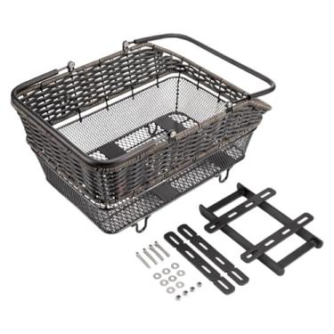Imagem de MotiveTech Cesto Traseiro de Liberação Rápida, Grande Capacidade para Compras, Multiuso E Leve, 45 X 32,5 X 20 Cm, com Alça para Transporte, PP e Metal