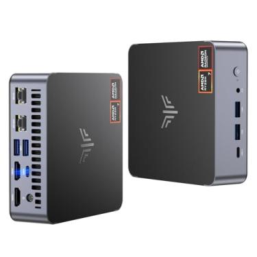 Imagem de KAMRUI AM21 Mini Gaming PC Dual LAN, AMD Ryzen 7 8745HS (até 4,9 GHz), 32GB DDR5 5600 MHz 1TB M.2 NVMe PCIe 4.0x4 SSD, mini computador desktop com USB 4, DP, 2 HDMI 2.1, suporta tela Quad 4K