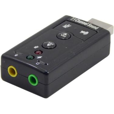 Imagem de PLACA DE SOM USB PARA P2 PC ADAPTADOR AUDIO 7.1