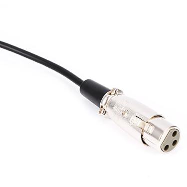 Imagem de Conector XLR Fêmea de 3 Pinos para 1/8 3,5 Mm Jack Microfone Cabo de áudio para Câmera DV Preto 10 Pés