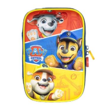 Imagem de Estojo Infantil Patrulha Canina Triplo – Diversão e Organização com Chase, Marshall e Rubble!