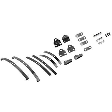Imagem de Aço Preto do Tipo de Folha Frontal Conjunto de Suspensão para Tamiya 1/14 Caminhão Com Aço Preto RC1: 14 Peças de Carros, Atualização de Bricolage para Manuseio e Realismo