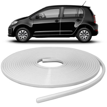 Imagem de Borracha Protetor de Borda Porta Autoadesiva Branca 10 Metros