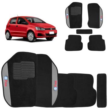 Imagem de Jogo Tapetes Carpete Fox 2004 a 2014 Preto 5 Peças
