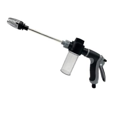 Imagem de Pistola de água de lavagem de carro de alta pressão com canhão de espuma, pistola de pulverização ajustável, bicos de mangueira de metal e plástico duráveis para limpeza de veículos e casa