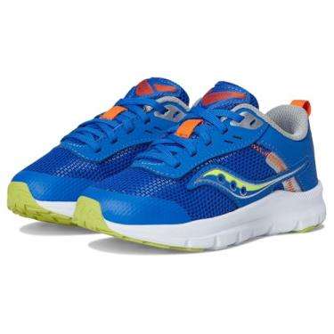 Imagem de Saucony Tênis infantil Axon KDZ, Azul/Citron, 16
