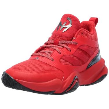 Imagem de adidas Tênis de treinamento unissex infantil Mahomes 2 Impact FLX Turf, Team Collegiate Red/Team Collegiate Red/Black, 5 Big Kid