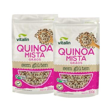Imagem de Kit 2X: Quinoa Mista em Grãos Orgânica Sem Glúten Vitalin 200g