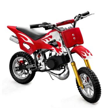 Imagem de Mini Moto Cross 49cc Infantil Gasolina 2t, Freio a Disco, Suporta 60kg, 40km/h, Tanque 1,5l Off-road